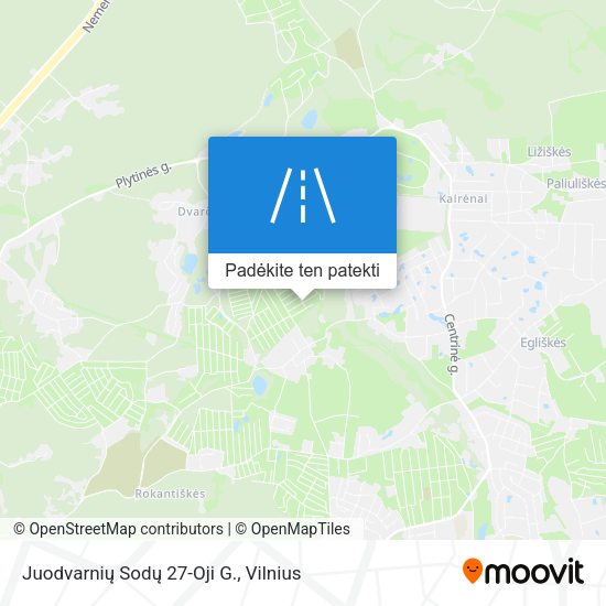 Juodvarnių Sodų 27-Oji G. žemėlapis