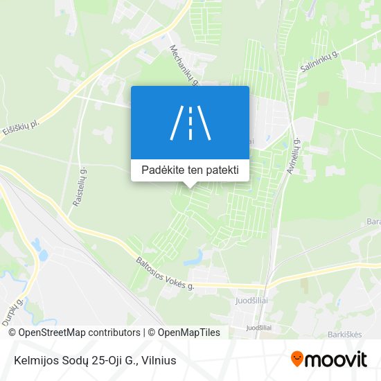 Kelmijos Sodų 25-Oji G. žemėlapis