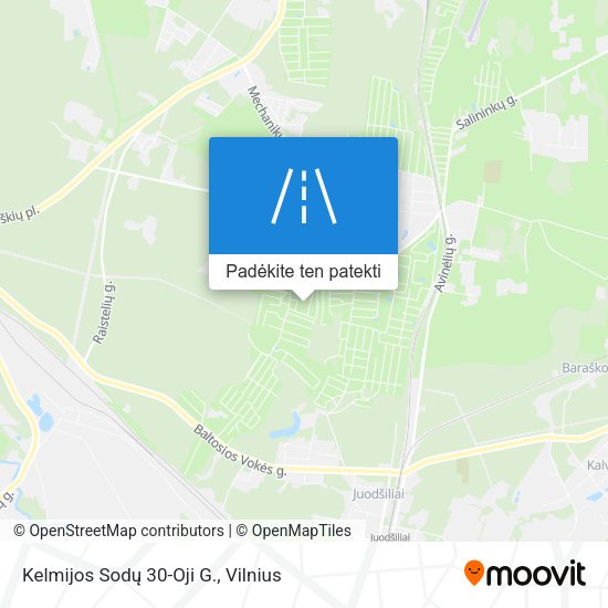 Kelmijos Sodų 30-Oji G. žemėlapis
