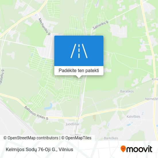 Kelmijos Sodų 76-Oji G. žemėlapis