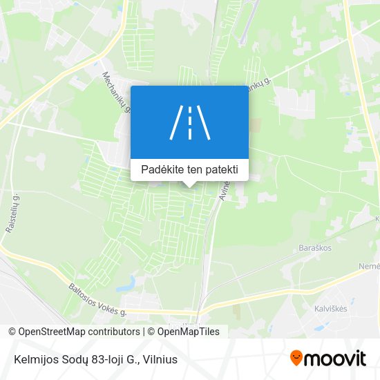 Kelmijos Sodų 83-Ioji G. žemėlapis
