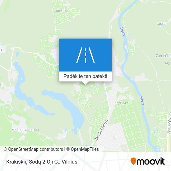Krakiškių Sodų 2-Oji G. žemėlapis