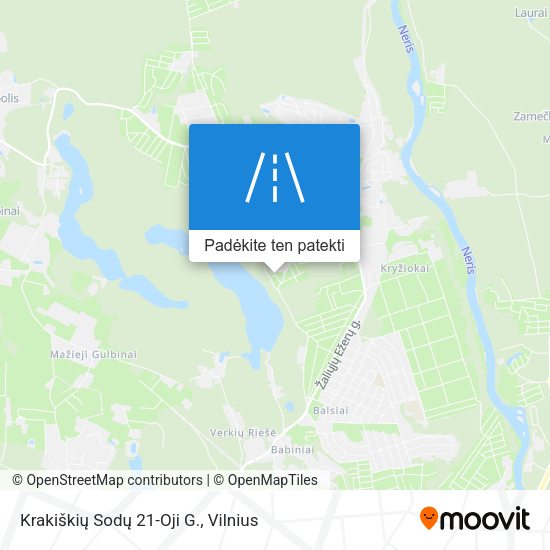 Krakiškių Sodų 21-Oji G. žemėlapis
