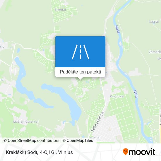 Krakiškių Sodų 4-Oji G. žemėlapis