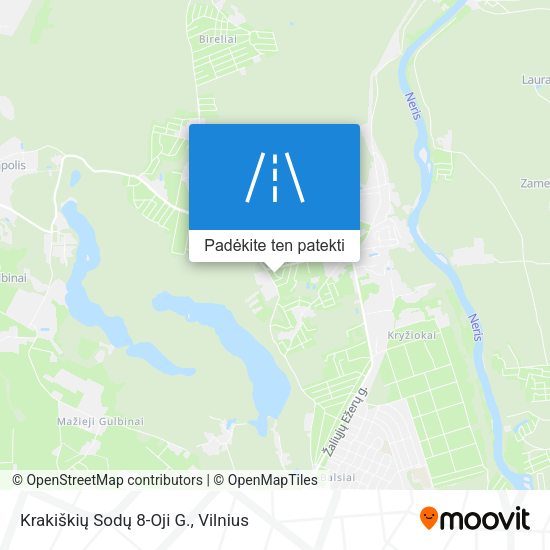 Krakiškių Sodų 8-Oji G. žemėlapis