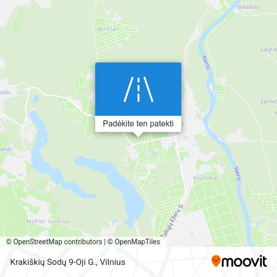 Krakiškių Sodų 9-Oji G. žemėlapis