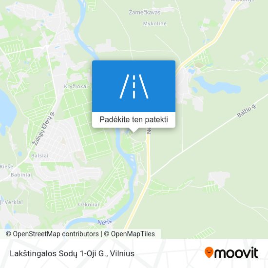Lakštingalos Sodų 1-Oji G. žemėlapis