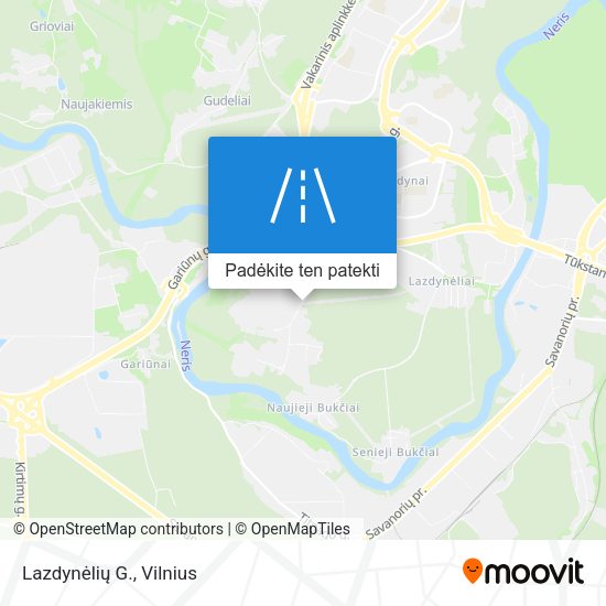 Lazdynėlių G. žemėlapis