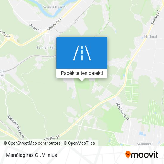 Mančiagirės G. žemėlapis