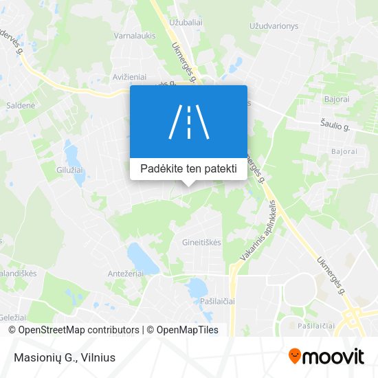 Masionių G. žemėlapis