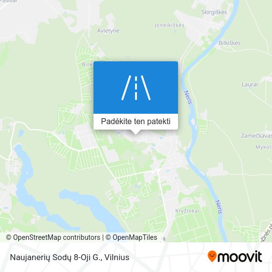 Naujanerių Sodų 8-Oji G. žemėlapis