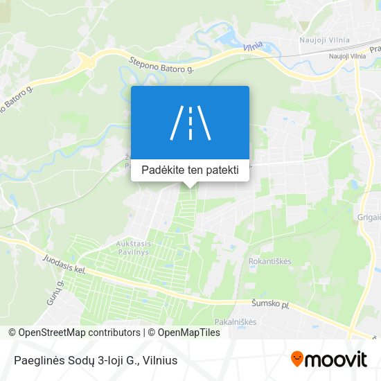 Paeglinės Sodų 3-Ioji G. žemėlapis