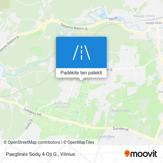 Paeglinės Sodų 4-Oji G. žemėlapis