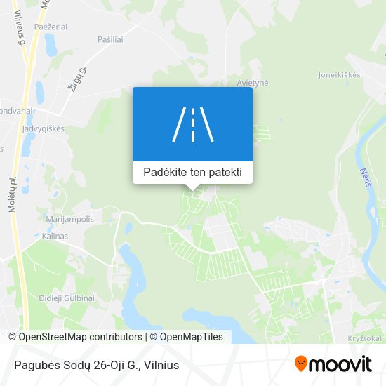 Pagubės Sodų 26-Oji G. žemėlapis
