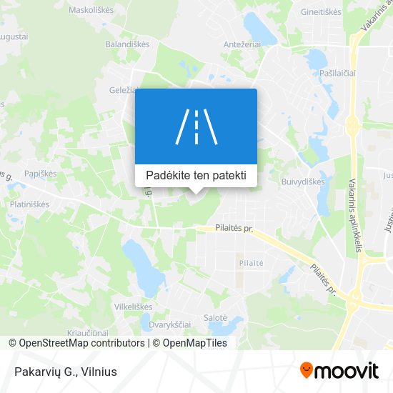 Pakarvių G. žemėlapis