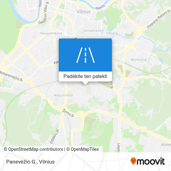 Panevėžio G. žemėlapis