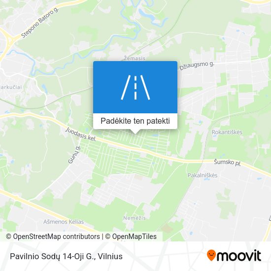 Pavilnio Sodų 14-Oji G. žemėlapis