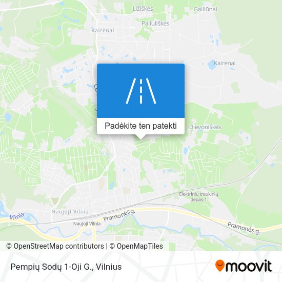 Pempių Sodų 1-Oji G. žemėlapis