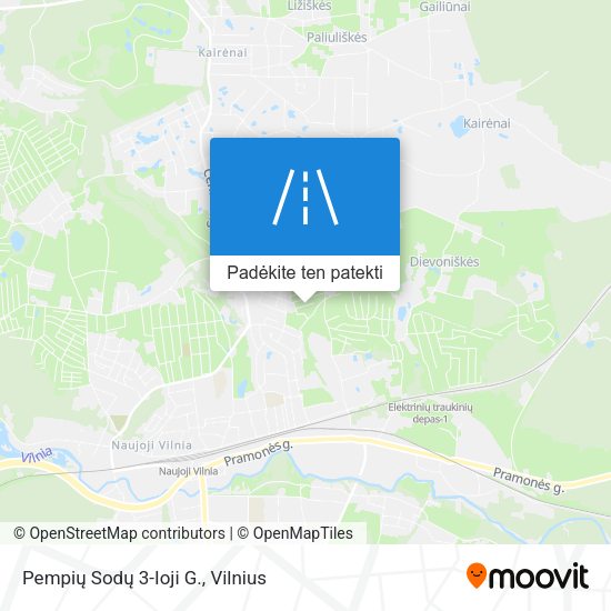 Pempių Sodų 3-Ioji G. žemėlapis