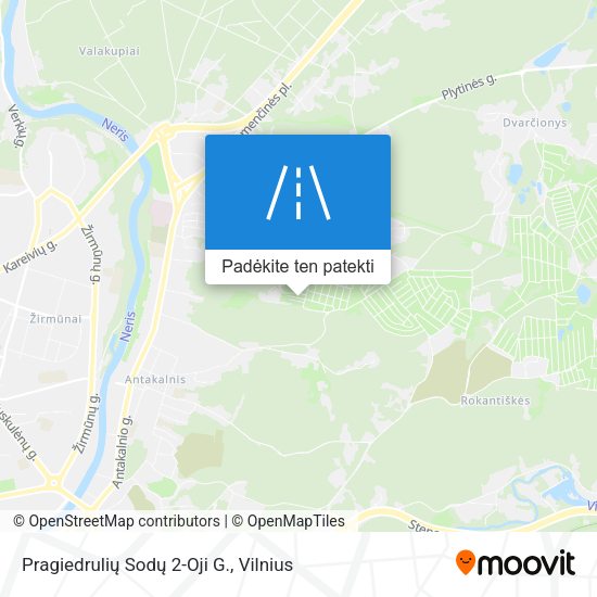 Pragiedrulių Sodų 2-Oji G. žemėlapis