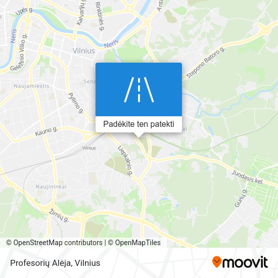 Profesorių Alėja žemėlapis