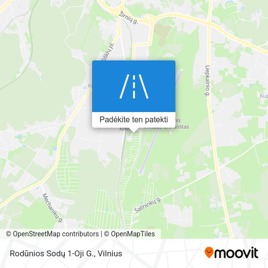 Rodūnios Sodų 1-Oji G. žemėlapis
