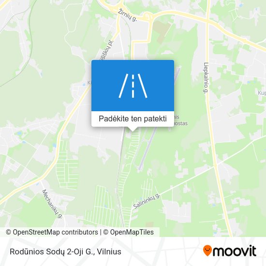 Rodūnios Sodų 2-Oji G. žemėlapis