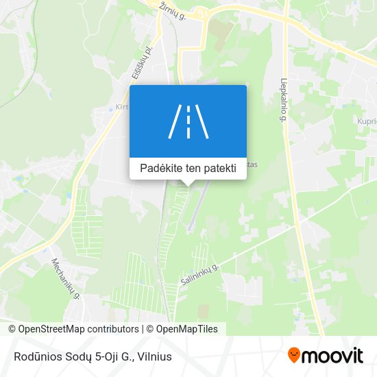 Rodūnios Sodų 5-Oji G. žemėlapis