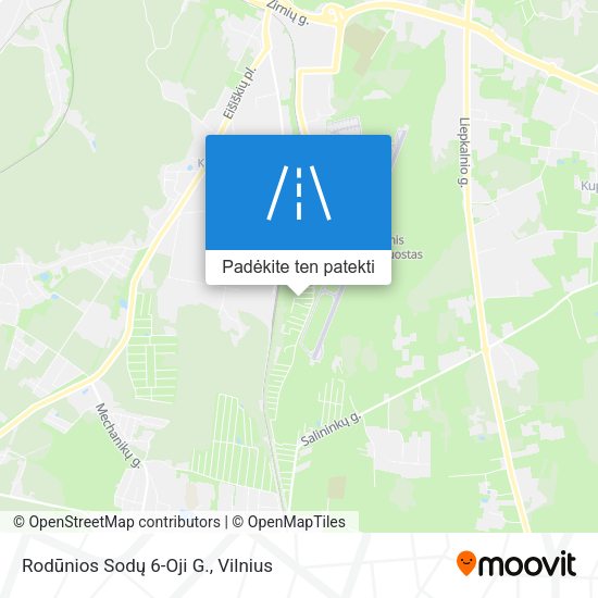 Rodūnios Sodų 6-Oji G. žemėlapis