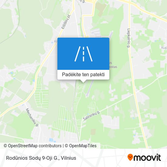 Rodūnios Sodų 9-Oji G. žemėlapis