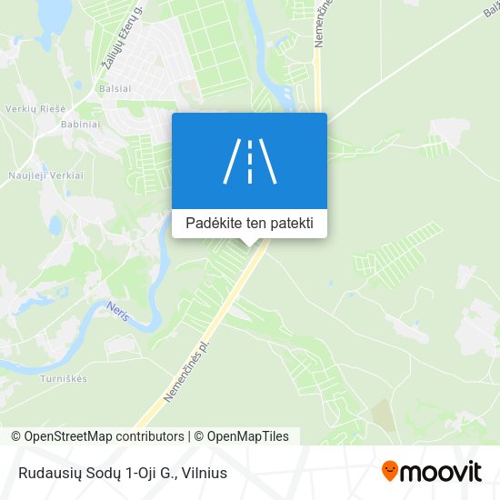 Rudausių Sodų 1-Oji G. žemėlapis