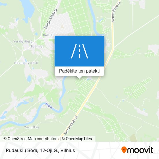 Rudausių Sodų 12-Oji G. žemėlapis