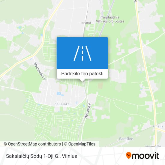 Sakalaičių Sodų 1-Oji G. žemėlapis