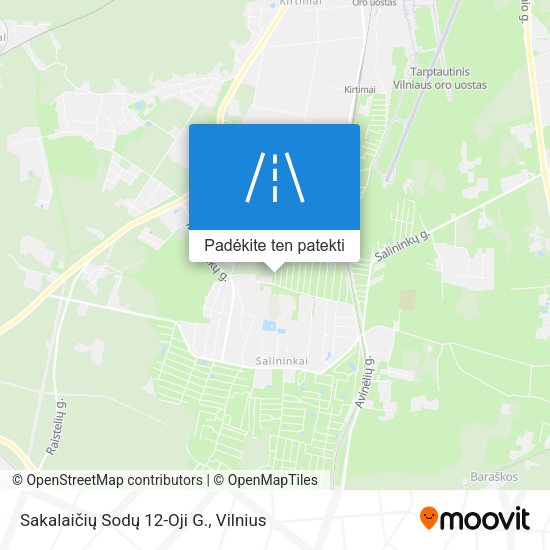 Sakalaičių Sodų 12-Oji G. žemėlapis