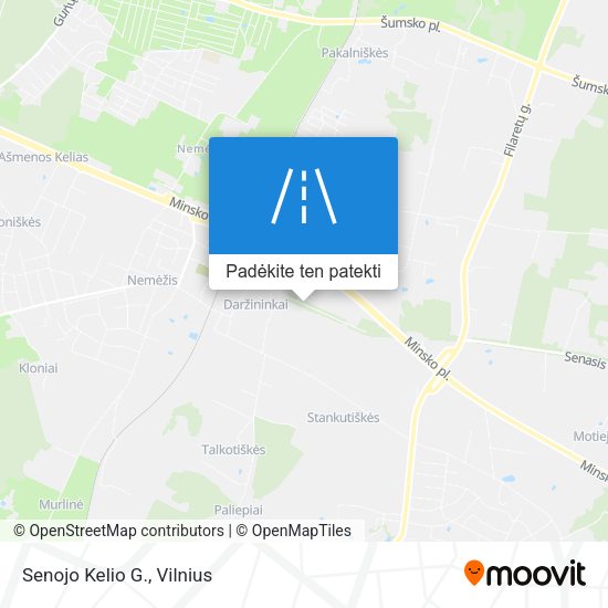 Senojo Kelio G. žemėlapis