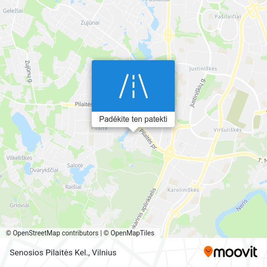 Senosios Pilaitės Kel. žemėlapis