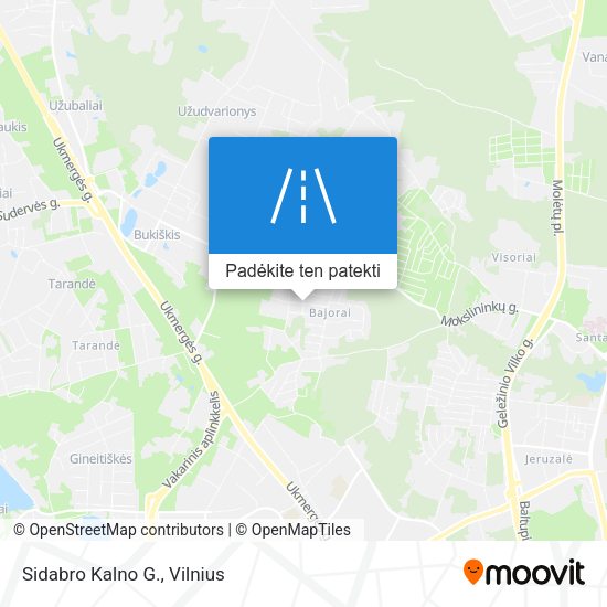 Sidabro Kalno G. žemėlapis