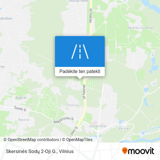 Skersinės Sodų 2-Oji G. žemėlapis