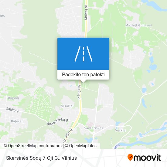 Skersinės Sodų 7-Oji G. žemėlapis