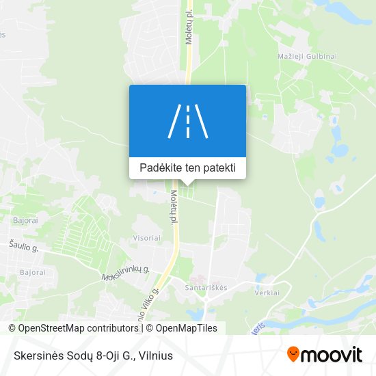 Skersinės Sodų 8-Oji G. žemėlapis