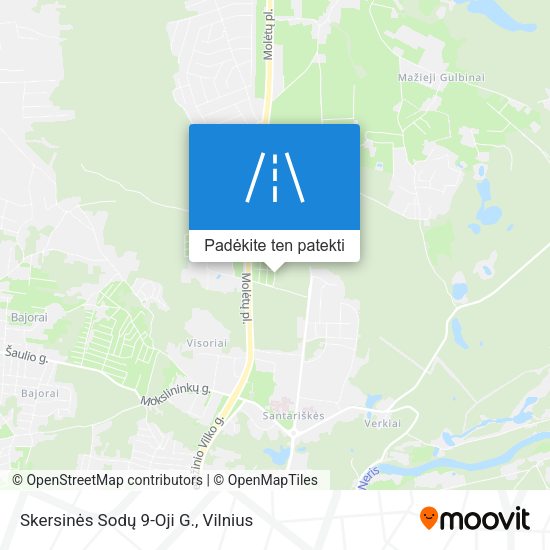 Skersinės Sodų 9-Oji G. žemėlapis