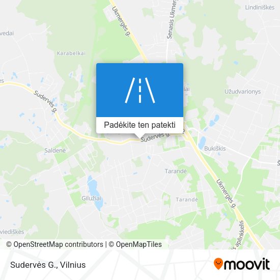 Sudervės G. žemėlapis