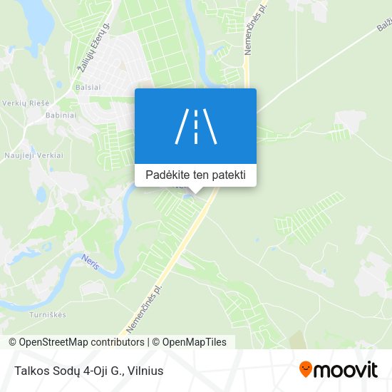 Talkos Sodų 4-Oji G. žemėlapis