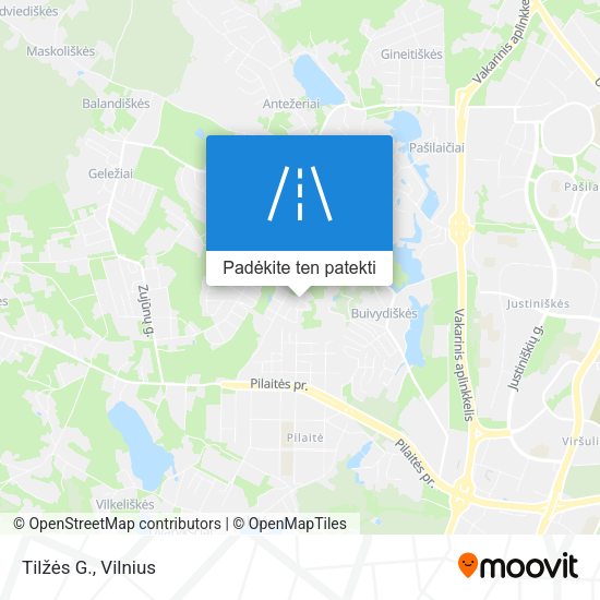 Tilžės G. žemėlapis
