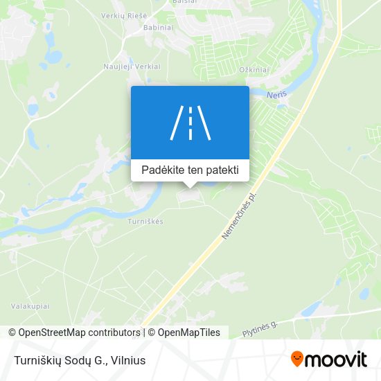 Turniškių Sodų G. žemėlapis