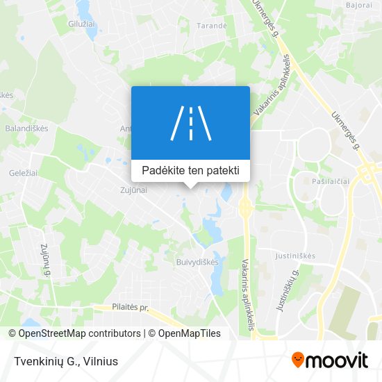 Tvenkinių G. žemėlapis
