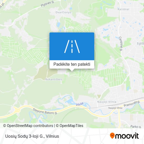 Uosių Sodų 3-Ioji G. žemėlapis