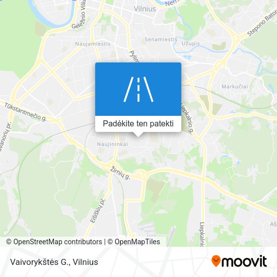 Vaivorykštės G. žemėlapis