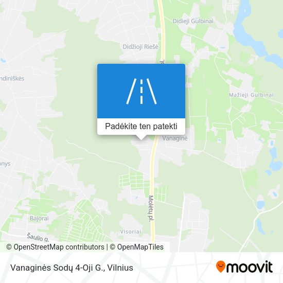 Vanaginės Sodų 4-Oji G. žemėlapis