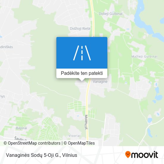 Vanaginės Sodų 5-Oji G. žemėlapis